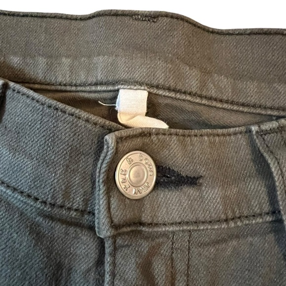 Rag & Bone Skinny Straight Leg Jeans Mid Rise Army Green Women's 29 Grunge - Picture 4 of 7